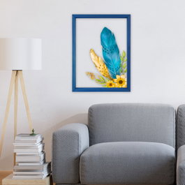 Wallity Cuadro Decorativo Enmarcado Multicolor 32 x 42 cm